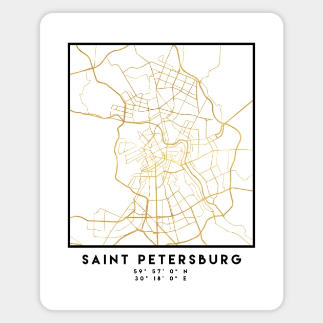 SAINT PETERSBURG CITY STREET MAP ART Sticker by deificusArt